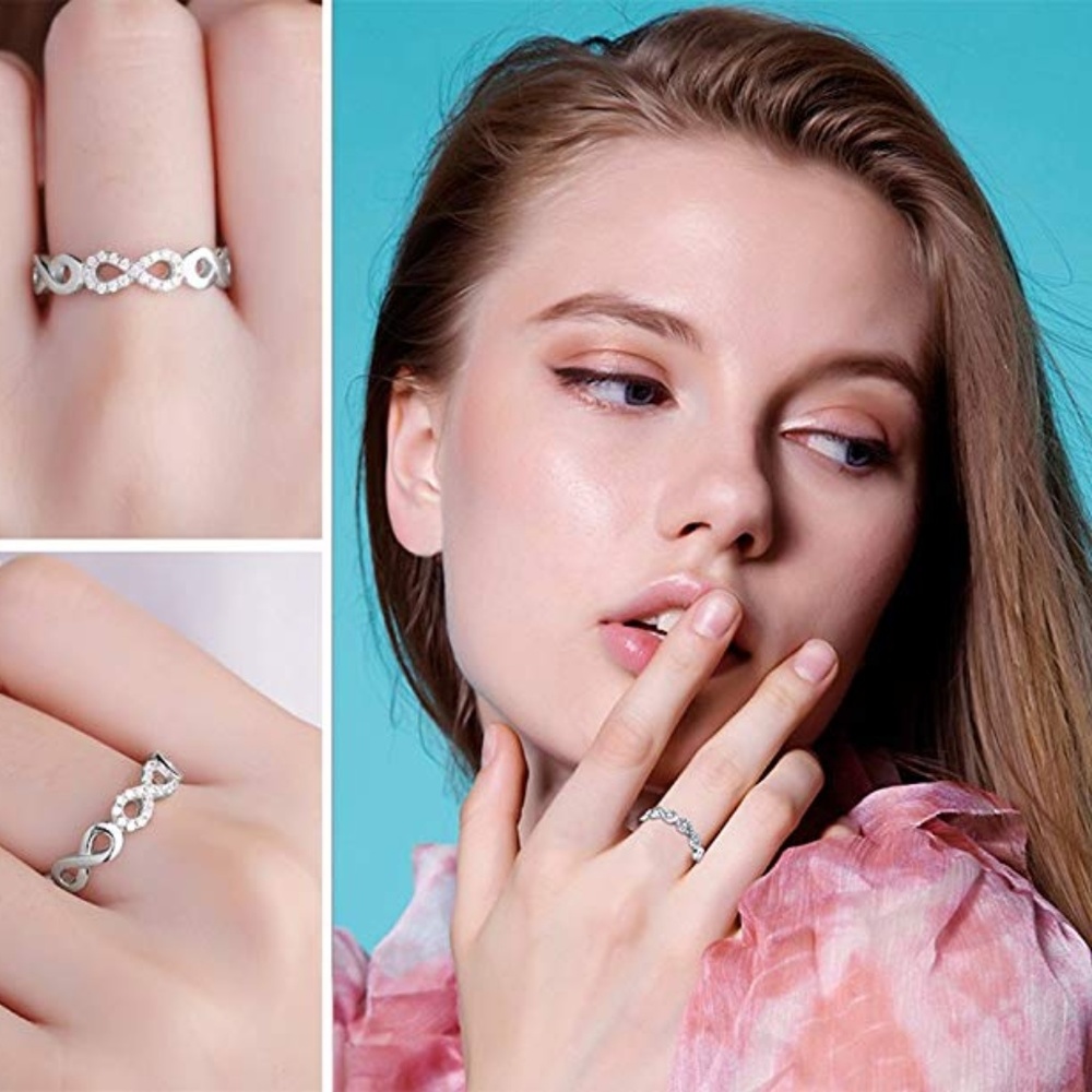 Infinity Forever Sterling Silver Ring - image 3